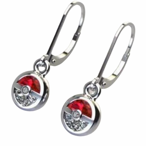 Pokémon Poke Ball earrings - Picture 3 of 10